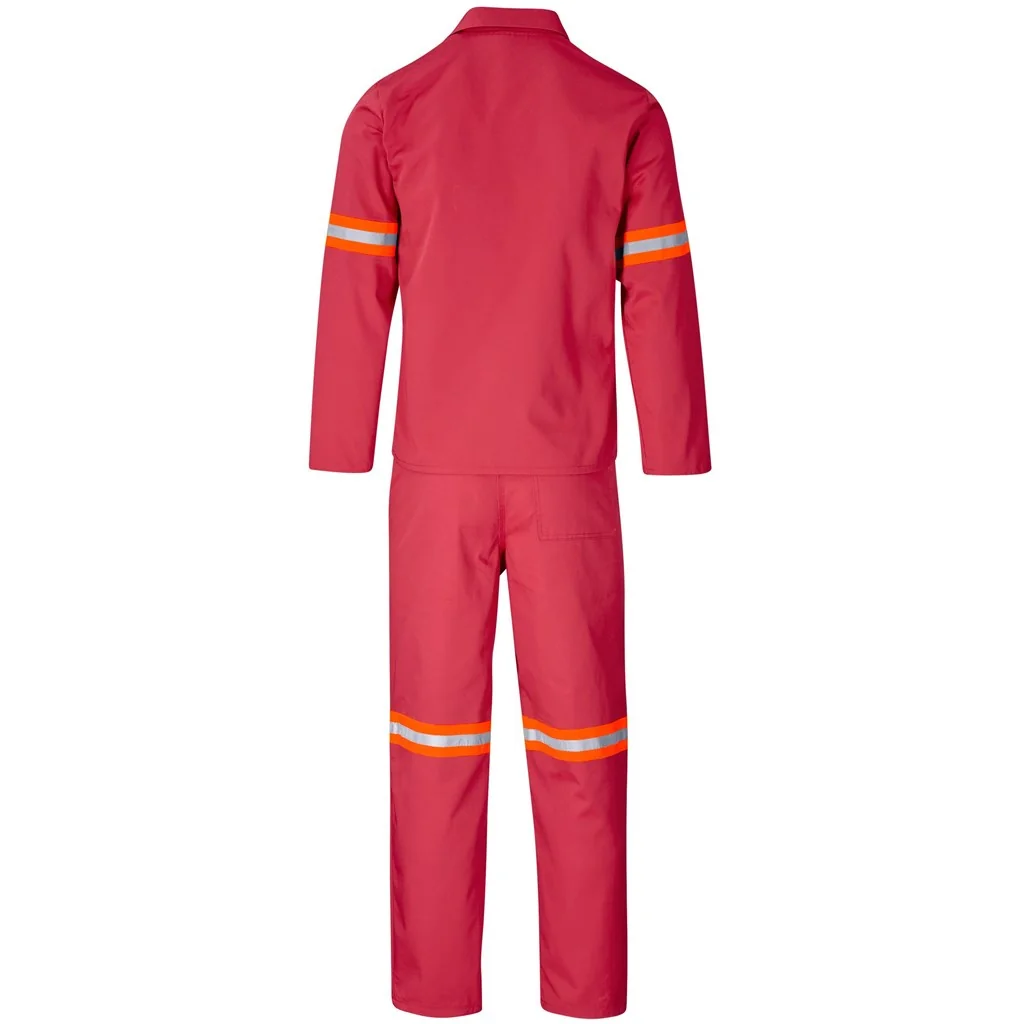 Trade Polycotton Conti Suit – Reflective Arms & Legs – Orange Tape