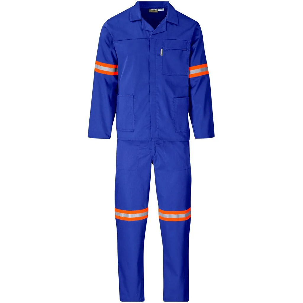 Trade Polycotton Conti Suit – Reflective Arms & Legs – Orange Tape