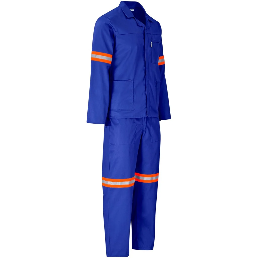 Trade Polycotton Conti Suit – Reflective Arms & Legs – Orange Tape