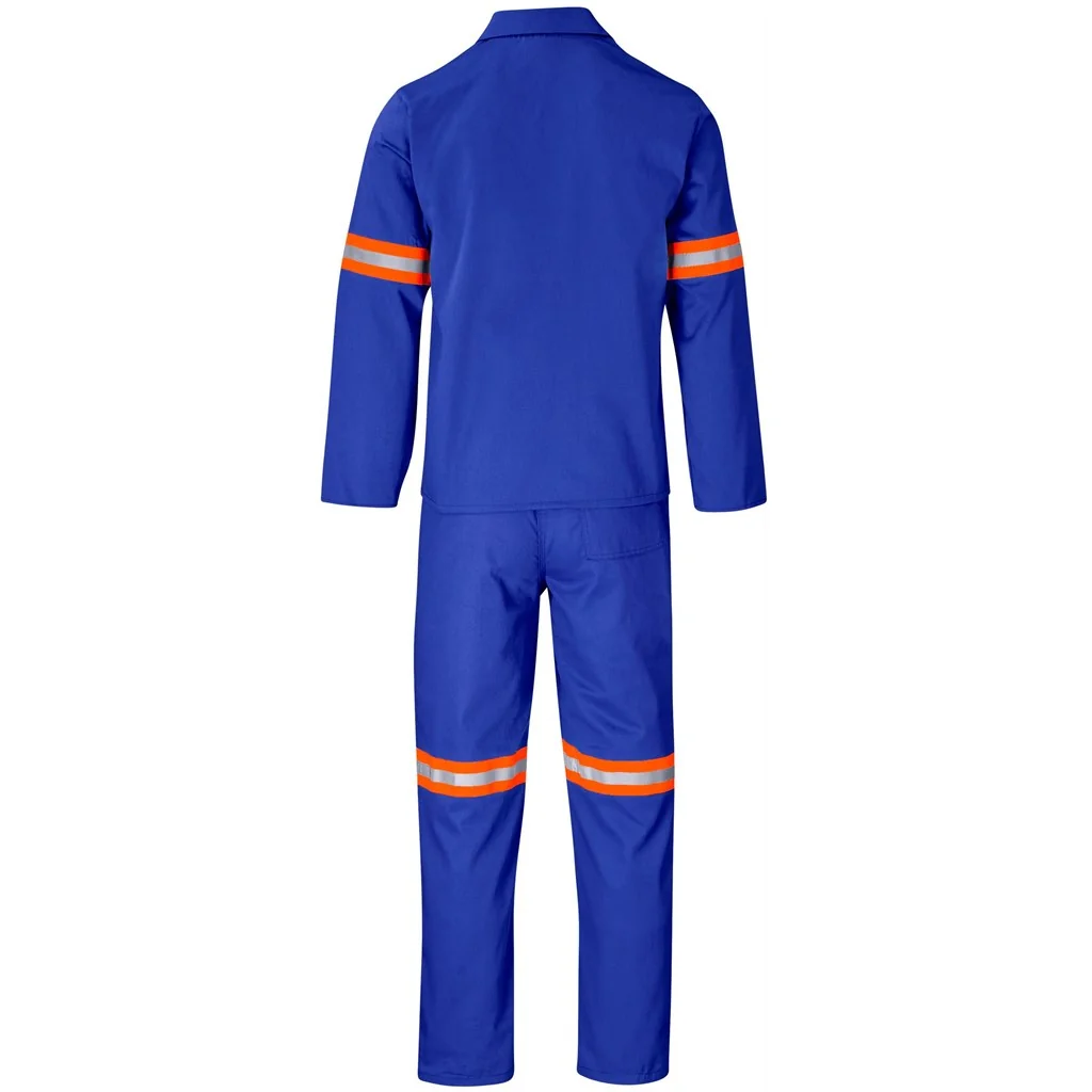 Trade Polycotton Conti Suit – Reflective Arms & Legs – Orange Tape