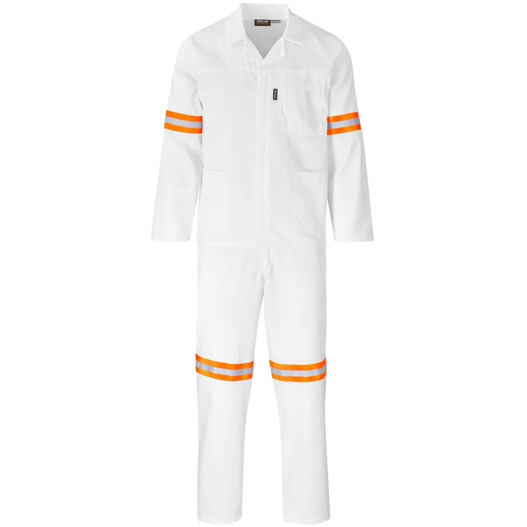 Trade Polycotton Conti Suit – Reflective Arms & Legs – Orange Tape