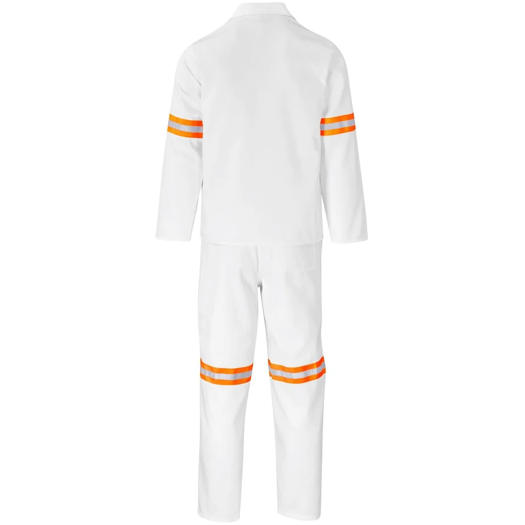 Trade Polycotton Conti Suit – Reflective Arms & Legs – Orange Tape