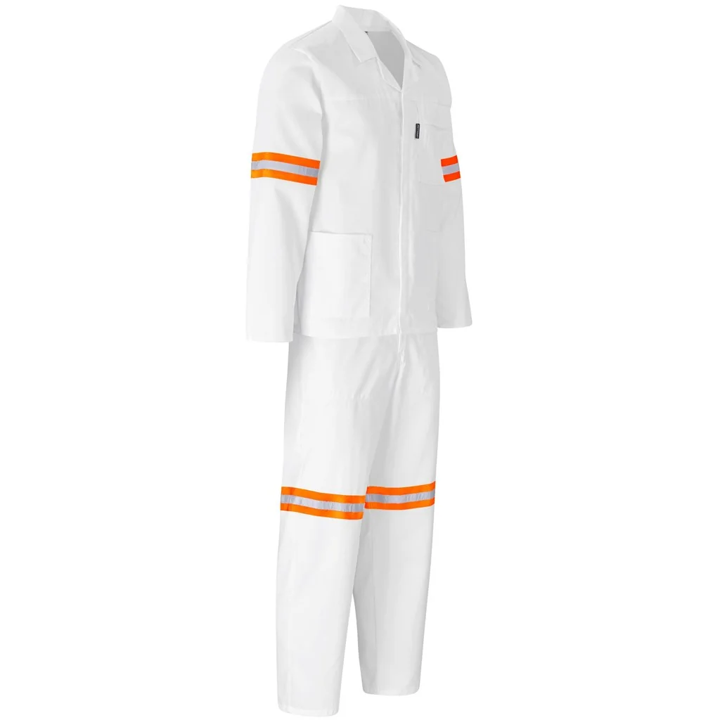 Trade Polycotton Conti Suit – Reflective Arms & Legs – Orange Tape