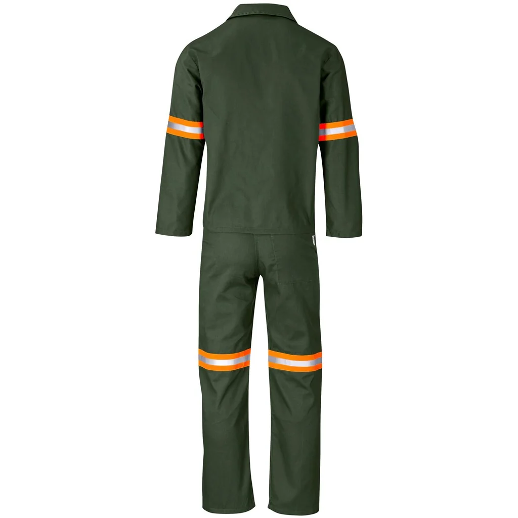 Acid Resistant Polycotton Conti Suit – Reflective Arm & Legs – Orange Tape