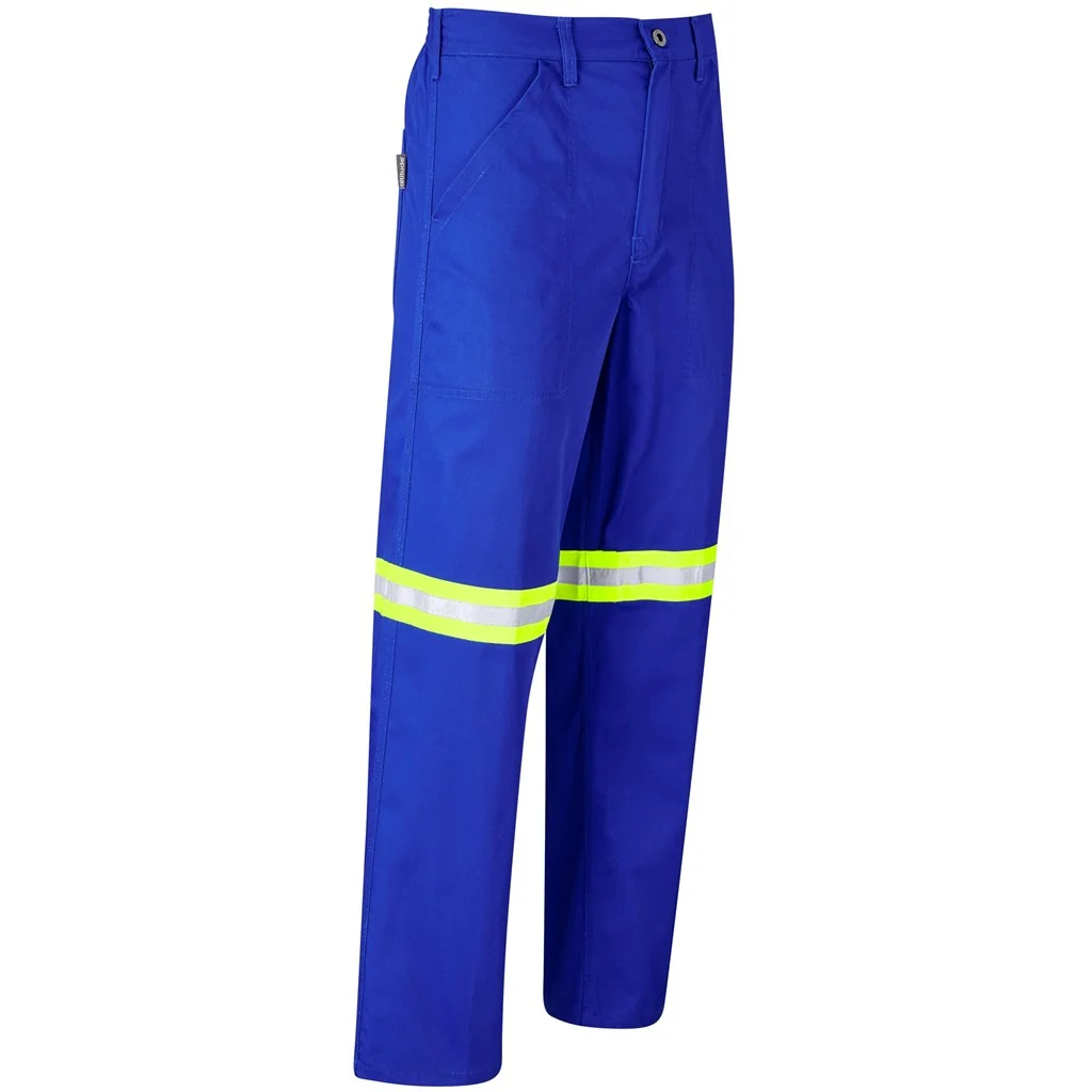 Site Premium Polycotton Pants – Reflective Legs – Yellow Tape