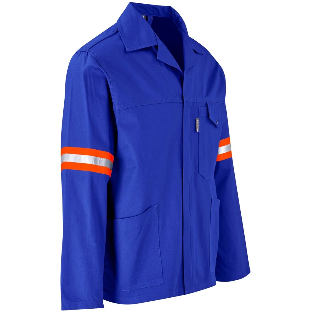 Artisan Premium 100% Cotton Jacket – Reflective Arms – Orange Tape